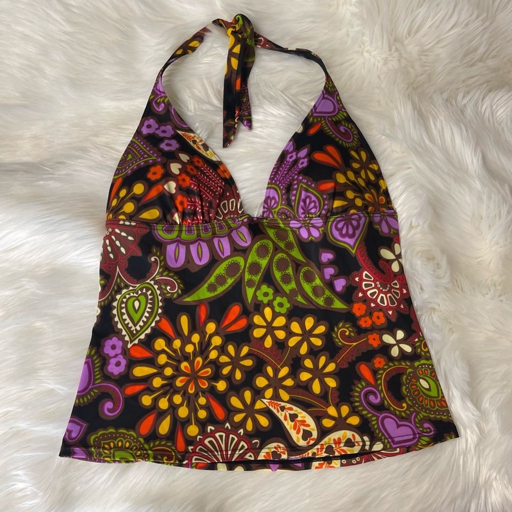 Victorias Secret Printed Swim Top Size Medium
